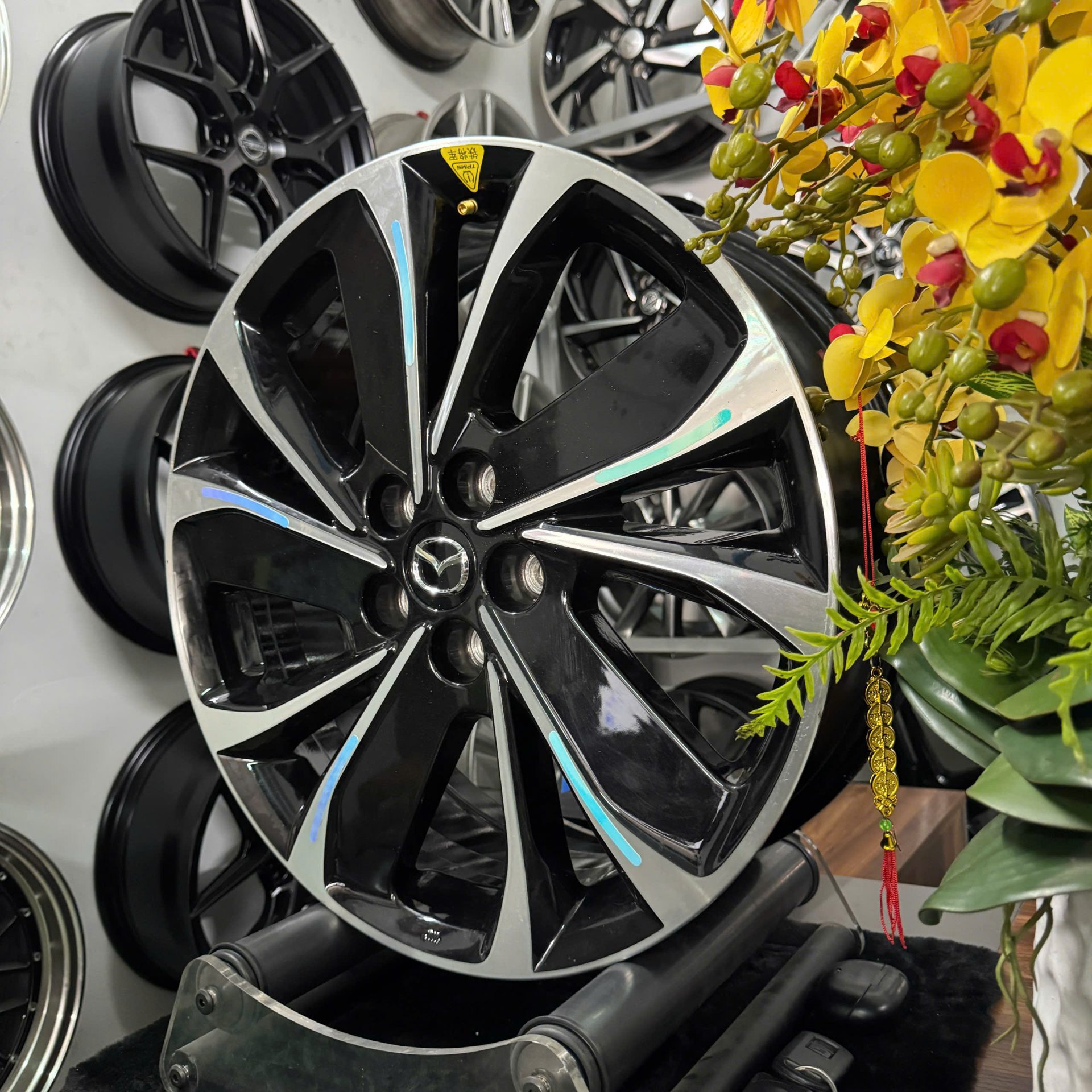 lazang tháo xe 19 inch 5 lỗ màu đen