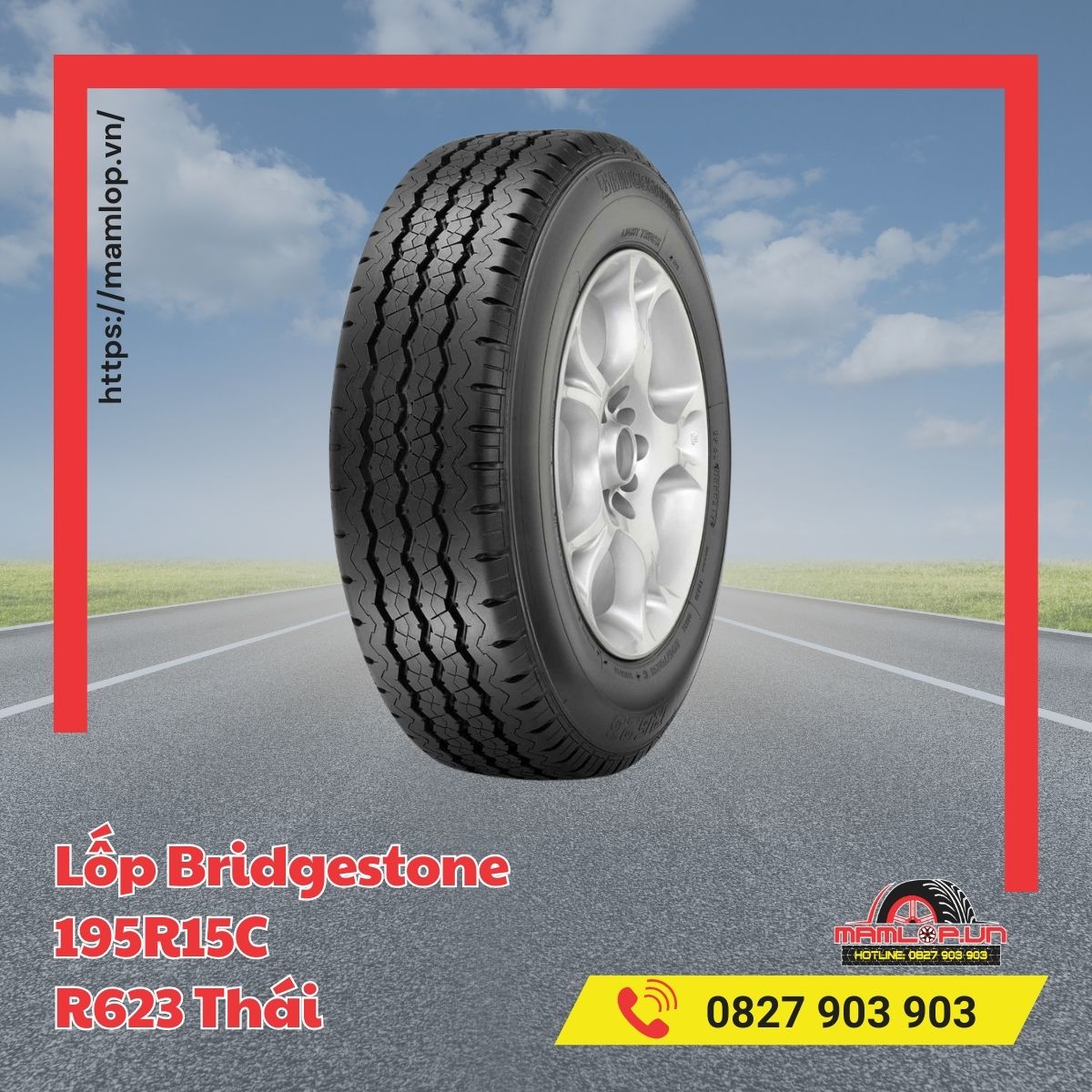 Dòng xe tương thích với lốp Bridgestone 195R15C R623 Thái