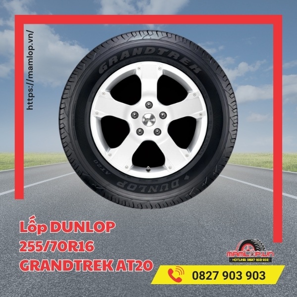 Lưu ý khi dùng lốp xe Dunlop 255/70R16 Grandtrek AT20