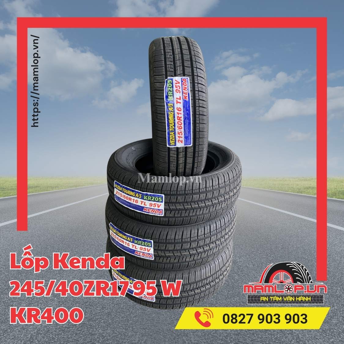 Lốp Kenda 245/40ZR17 95 W KR400
