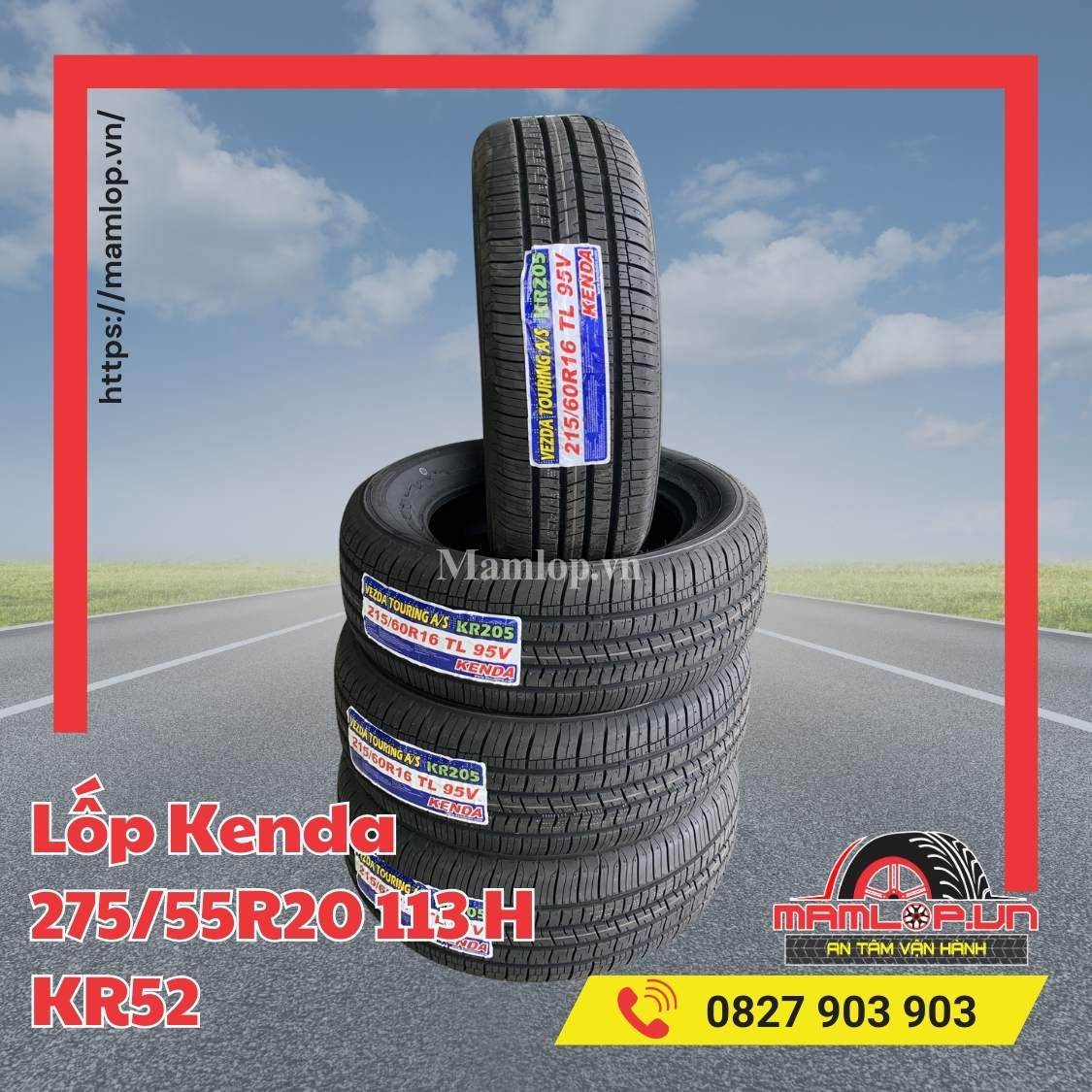 Lốp Kenda 275/55R20 113 H KR52