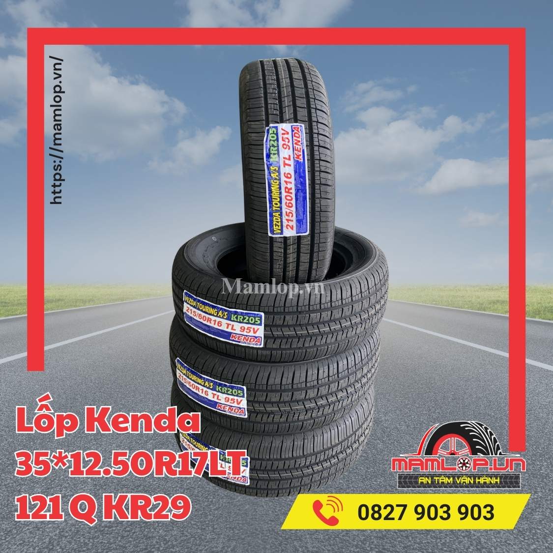 Lốp Kenda 35*12.50R17LT 121 Q KR29