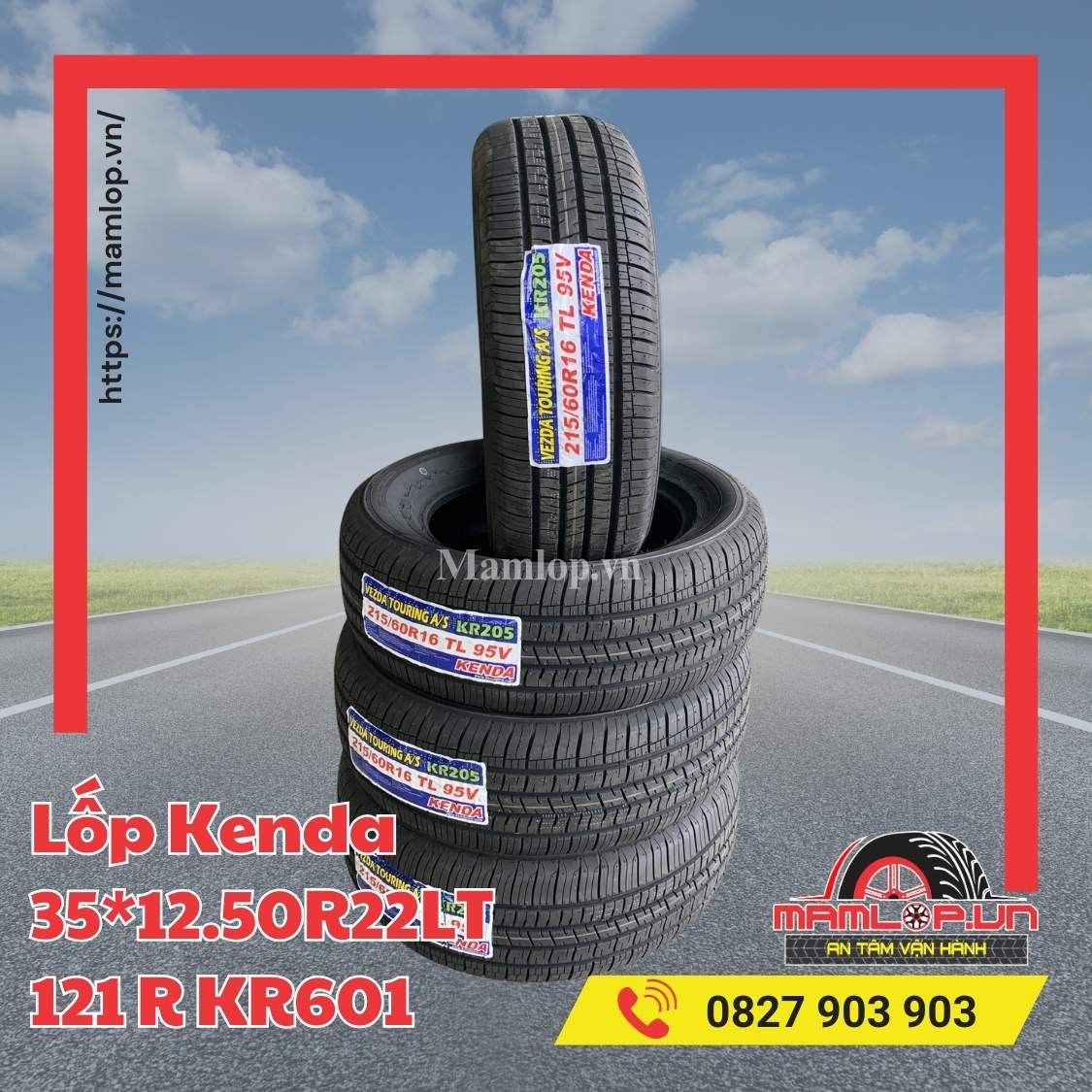 Lốp Kenda 35*12.50R22LT 121 R KR601