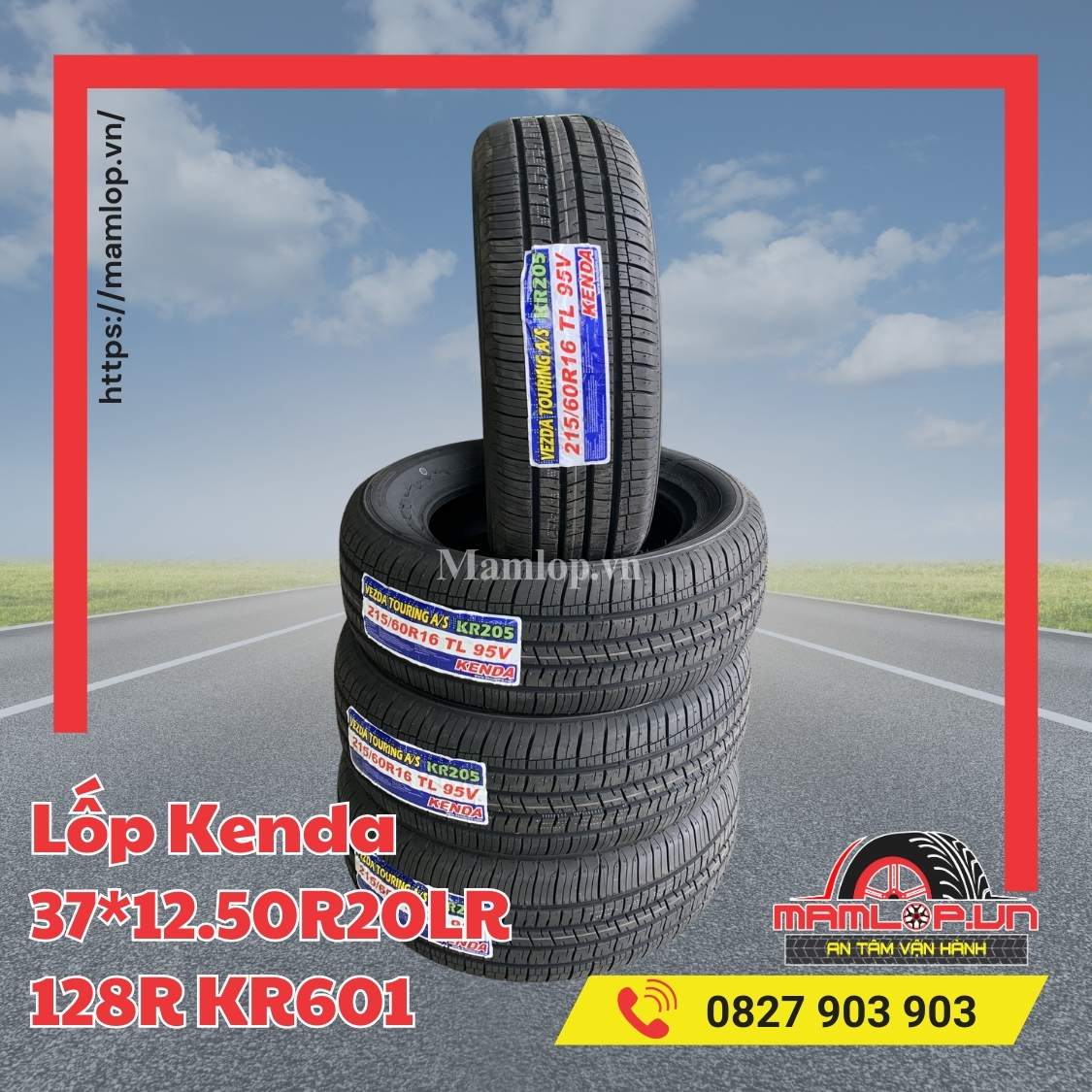 Lốp Kenda 37*12.50R20LR 128R KR601
