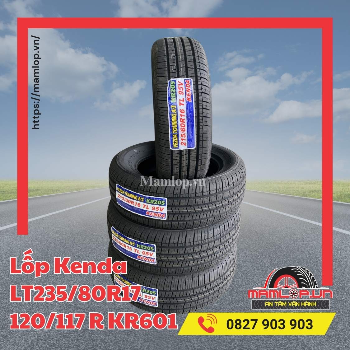 Lốp Kenda LT235/80R17 120/117 R KR601