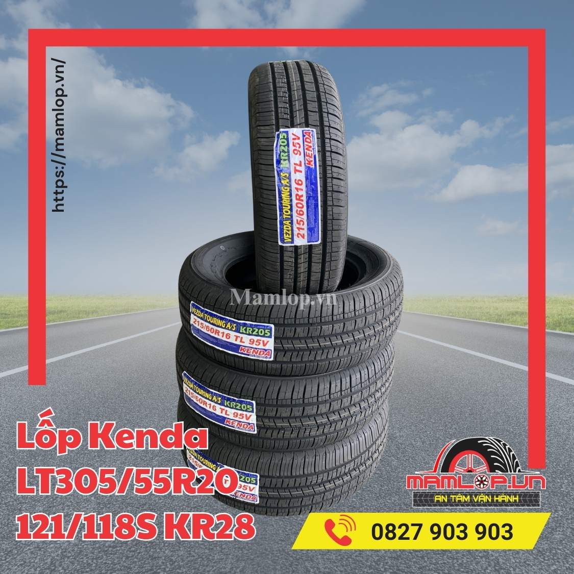 Lốp Kenda LT305/55R20 121/118S KR28