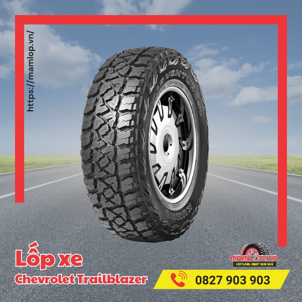 thong so lop xe chevrolet trailblazer