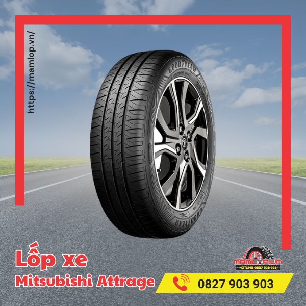 thong so lop xe mitsubishi attrage