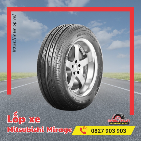 thong so lop xe mitsubishi mirage