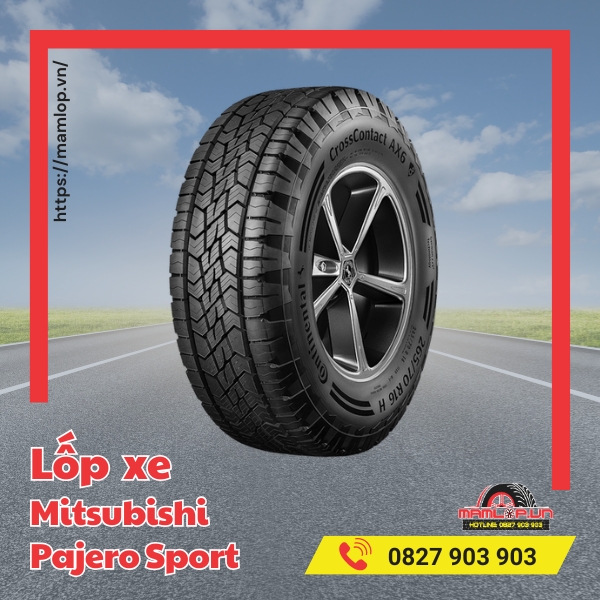 kich thuoc lop xe mitsubishi pajero sport pho bien