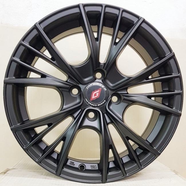 mâm 15 inch 4 lỗ đen nhám cho accent, vios, city