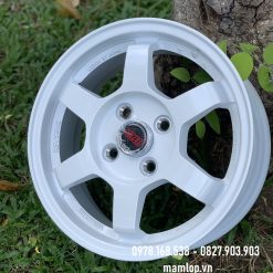 mâm rays 14 inch 6 cánh màu trắng