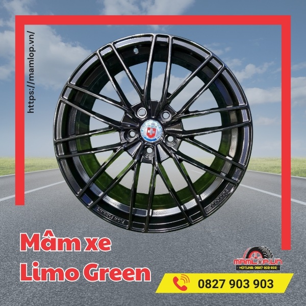 mâm xe Limo Green
