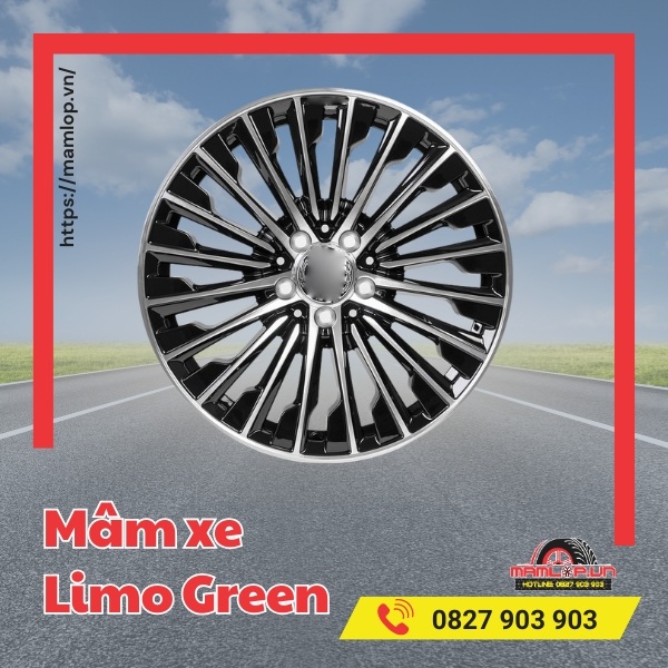 mâm xe Limo Green