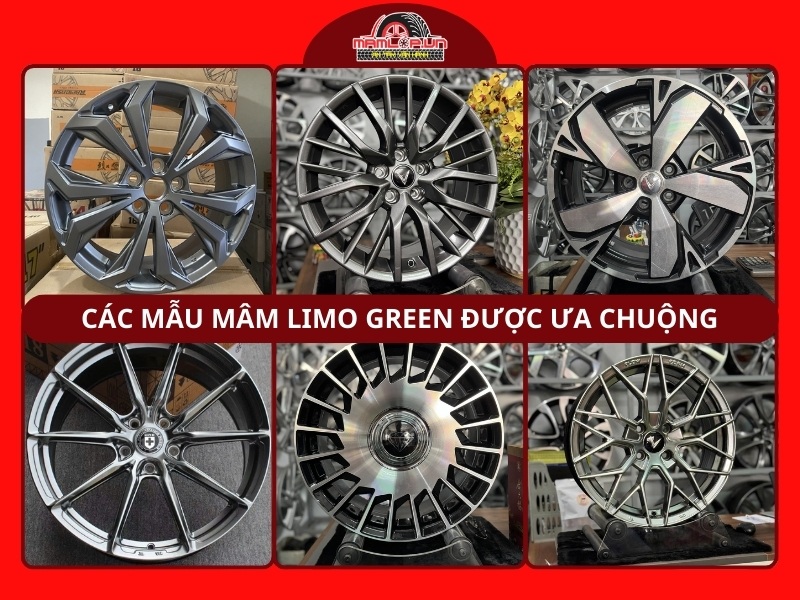 mâm xe Limo Green