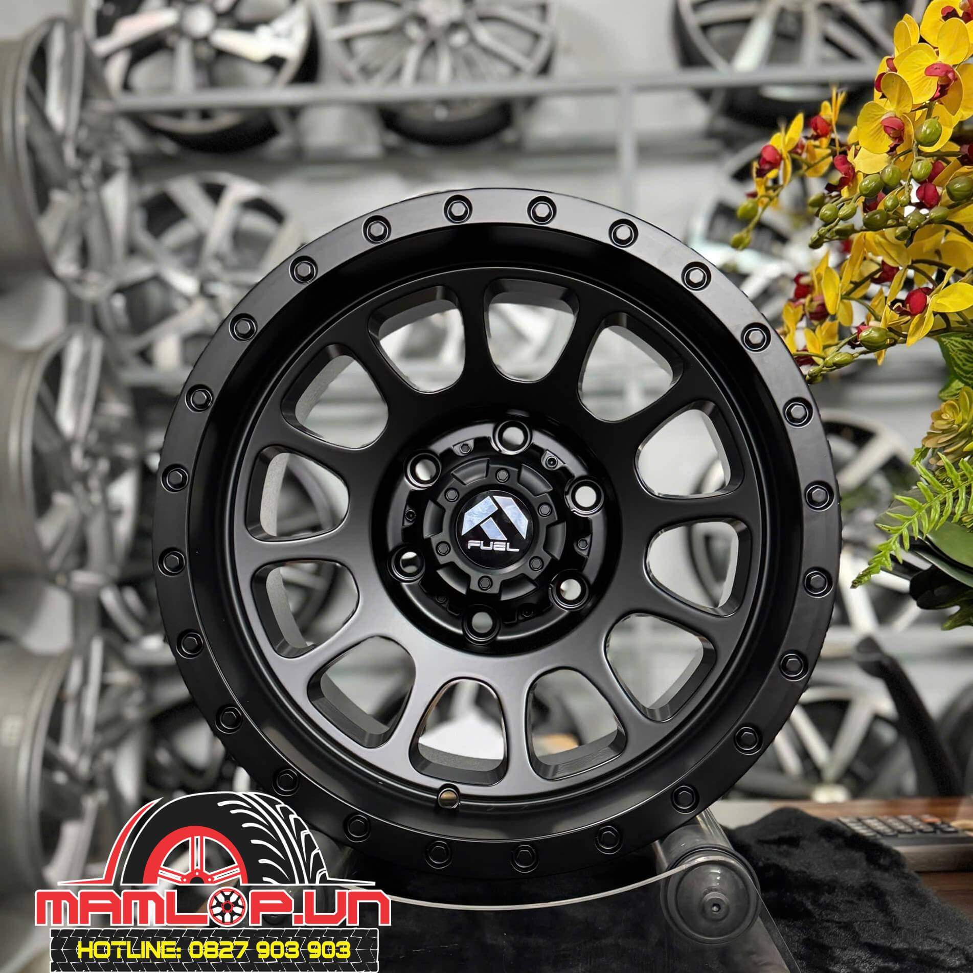 mâm xe bán tải 16 inch đen