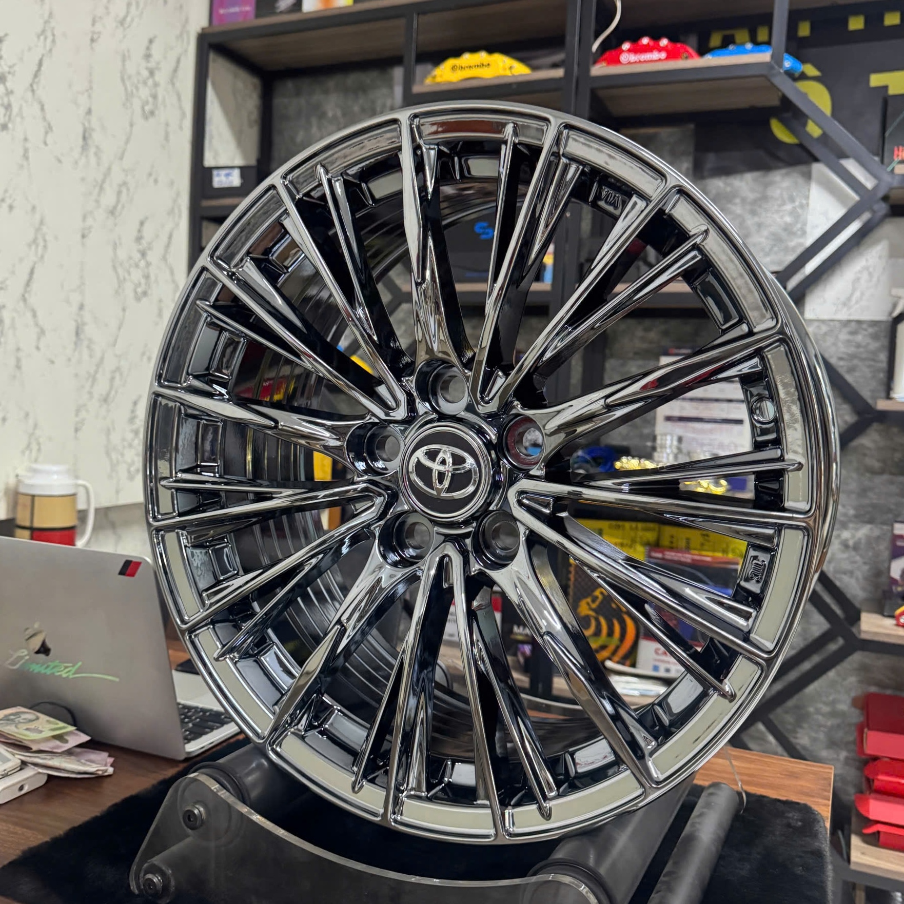 mâm xe mạ crom 18 inch vừa chân limo green, camry, k5, elantra