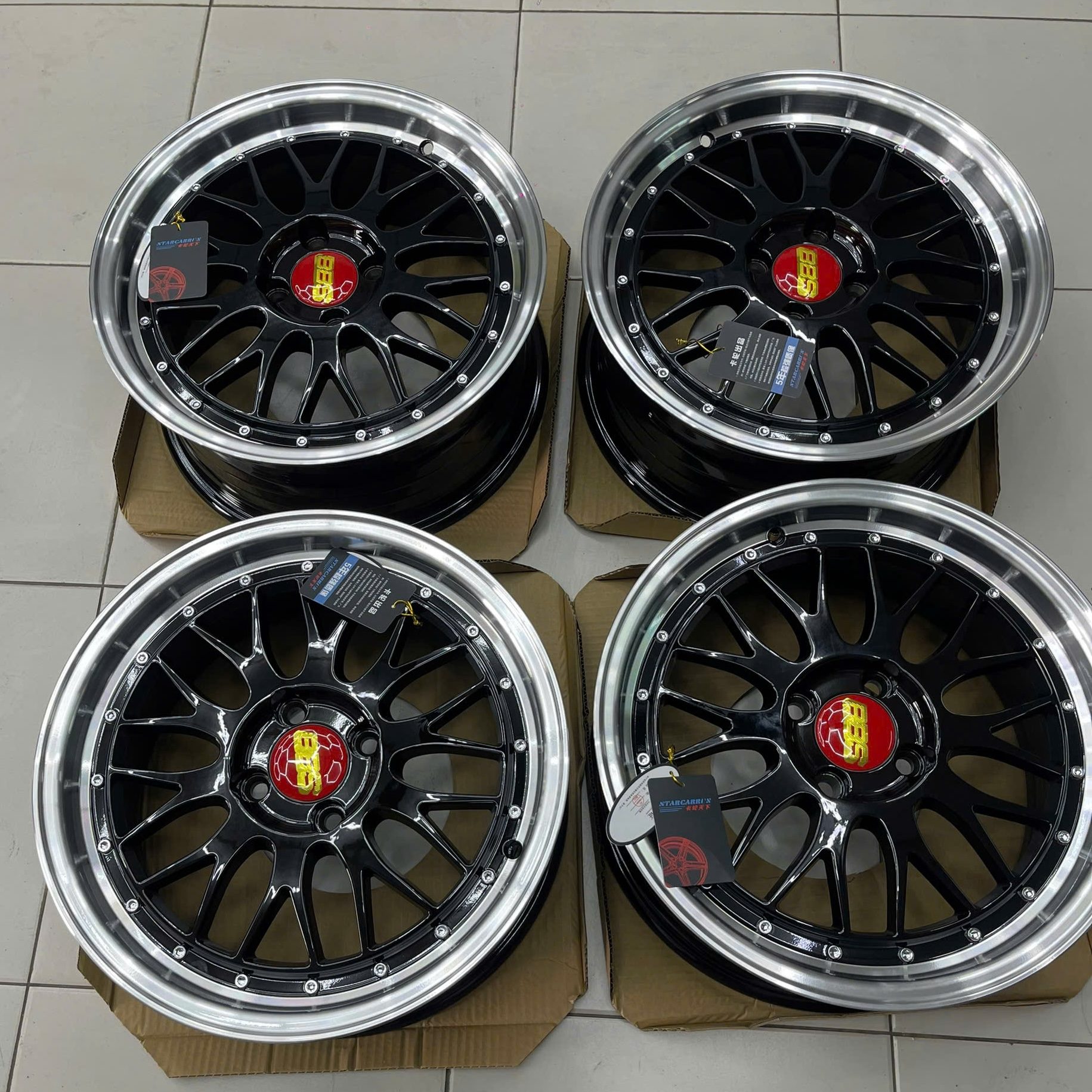 mâm xe vf3 16 inch đen bóng