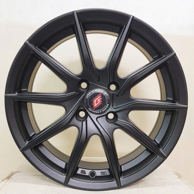 mâm 15 inch 4 lỗ đen nhám cho accent, vios, city 1