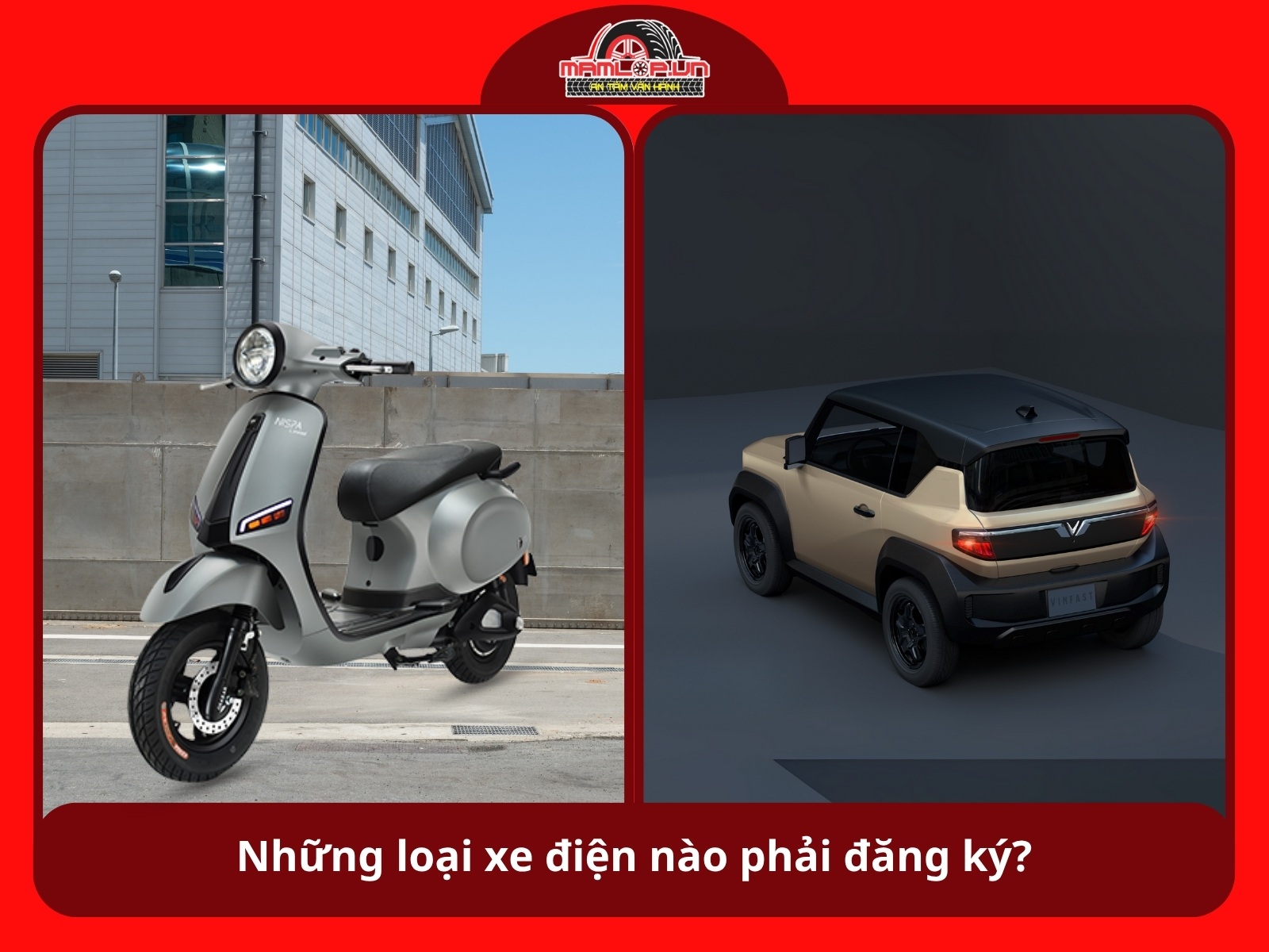 Nhung loai xe dien nao phai dang ky