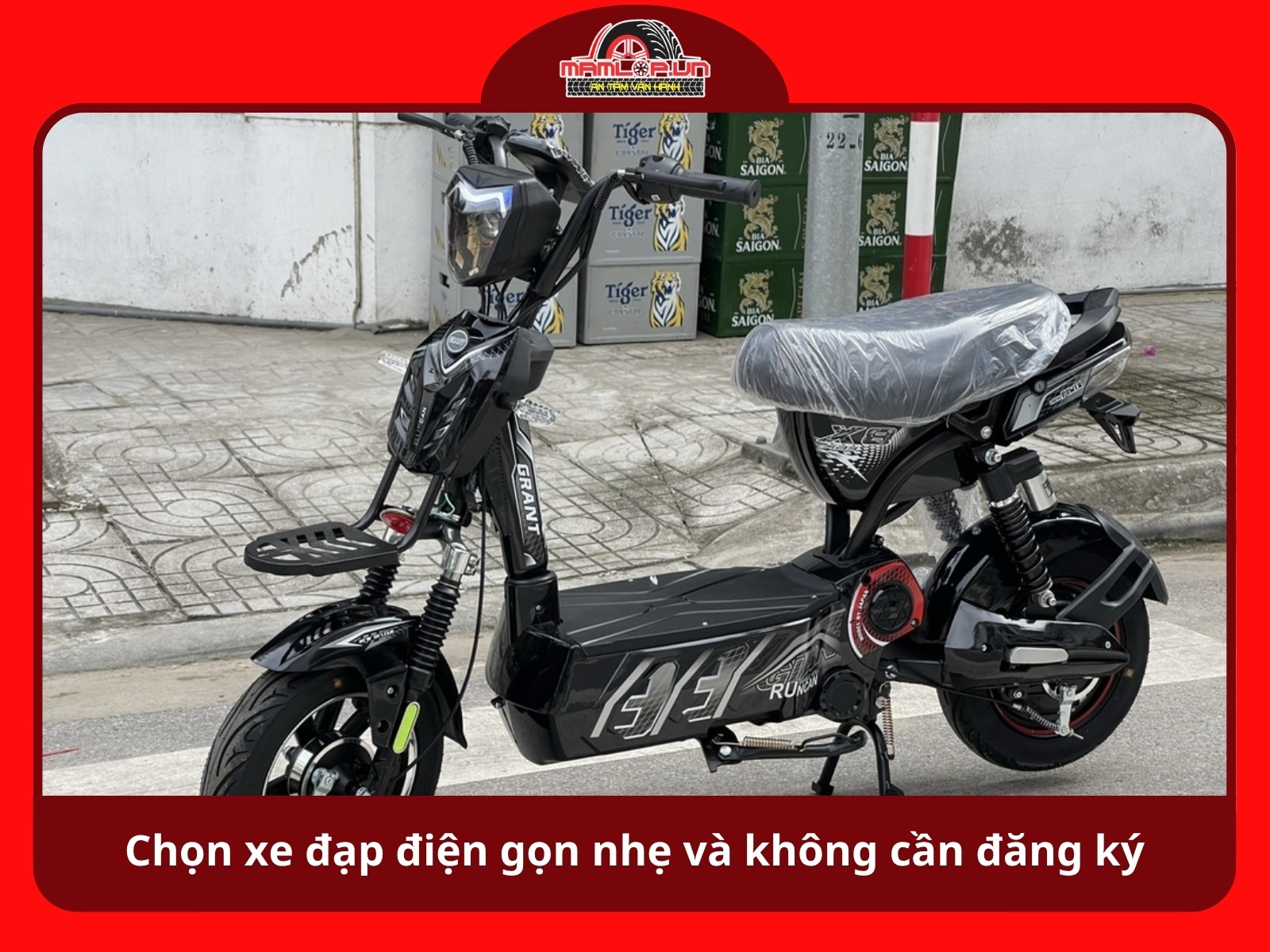 Chon xe dap dien khi muon gon nhe va khong can dang ky