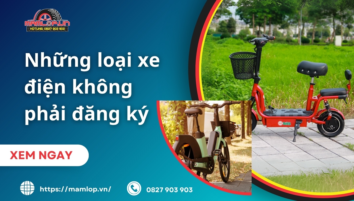 nhung loai xe dien khong phai dang ky