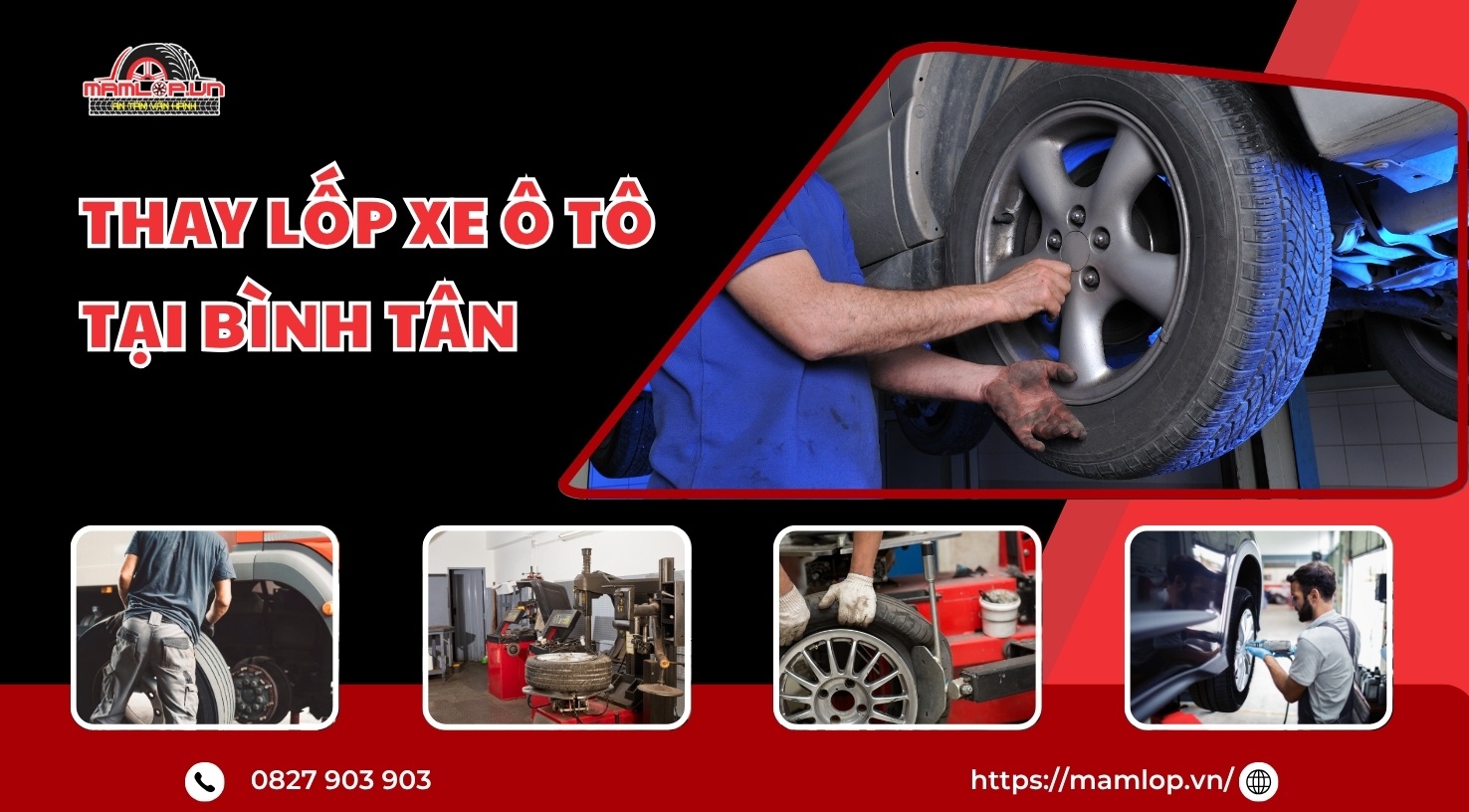 thay lop xe o to tai Binh Tan