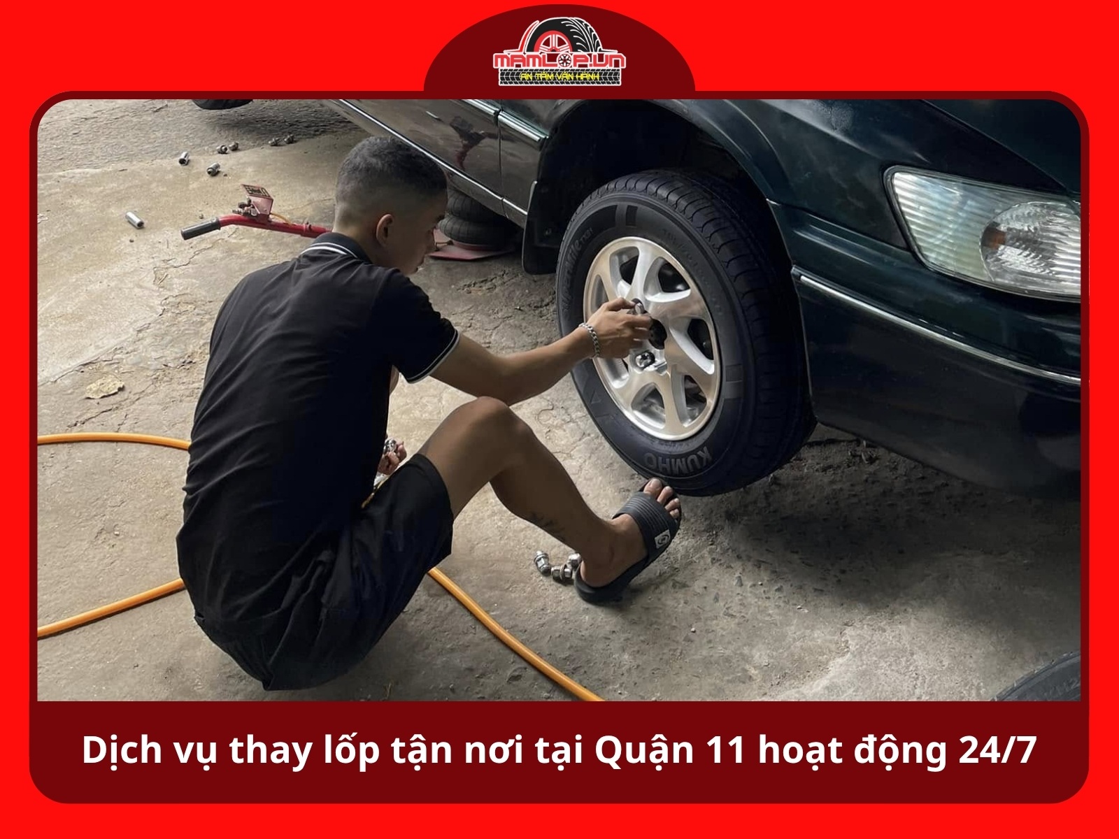 Dich vu thay lop tan noi tai Quan 11 co lam viec ngoai gio khong
