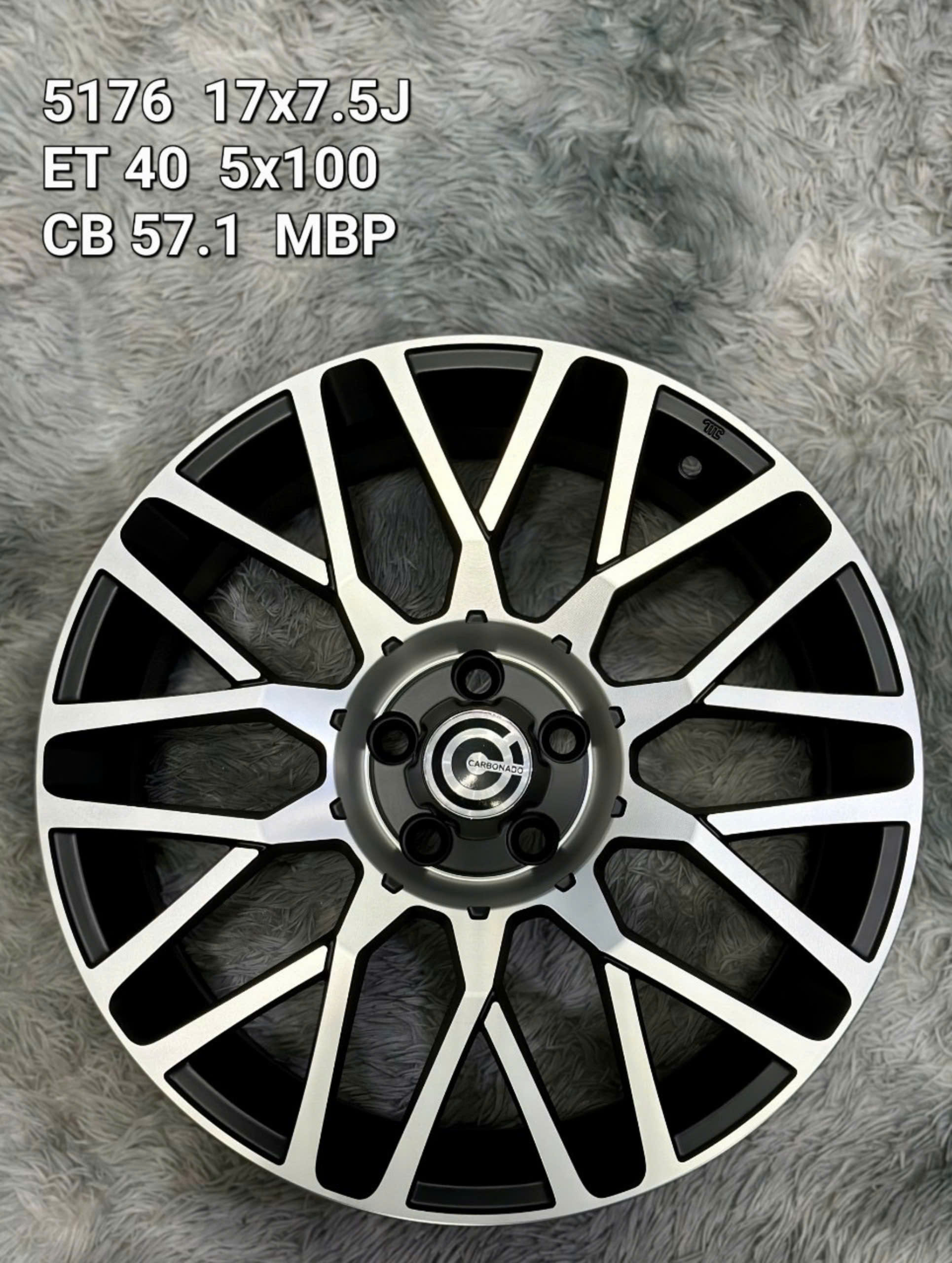 Mâm xe 17 inch 5x100 cho VeLoz, Toyota Altis, Volkswagen 