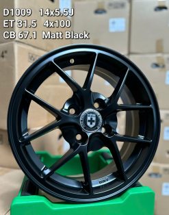 Mâm xe I10 size 14 inch màu đen xương cá