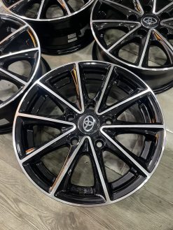 Mâm xe Toyota Innova, Jace, Jolie 14 inch đen bóng phay
