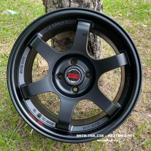 Mâm xe Vios, Morning, Vf3, VF5 màu đen 16 inch