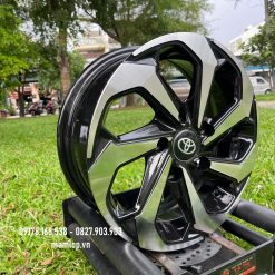 Mâm xe Zace 14 inch mẫu đen phay xoắn thể thao
